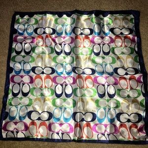 Authentic Multicolor Silk Coach Scarf
